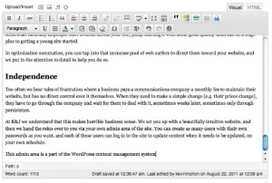 Website Independence for Small Businesses